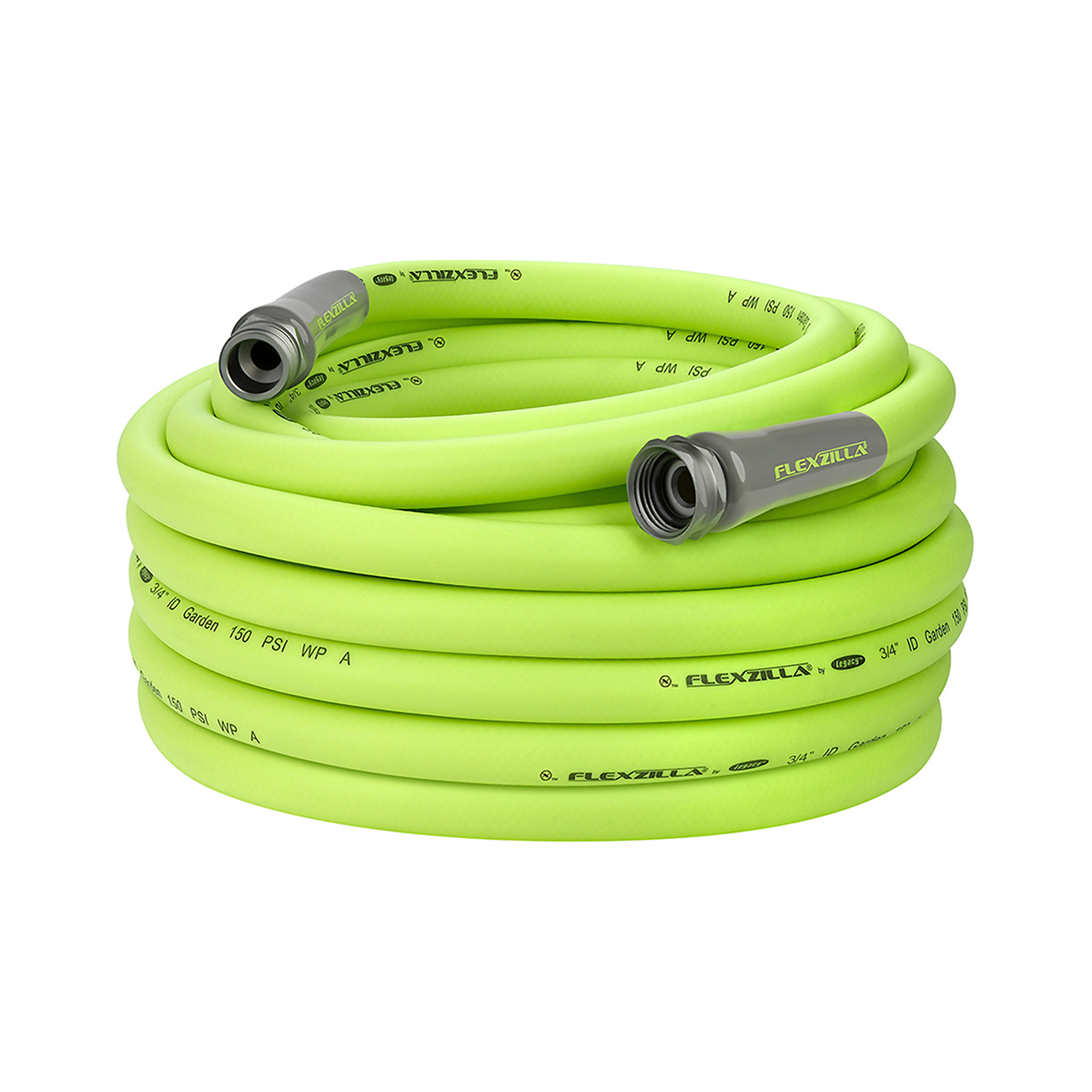 Legacy Flexzilla Garden Hose, 3/4in. x 75ft., 150 PSI Max, ZillaGreen™, Model# HFZG675YW-E